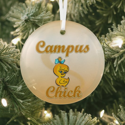Campus Chick Glas Ornament (Insitu)