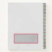 Campus Ninja Carnet Personnalisé Blanc et Rouge (Dos)