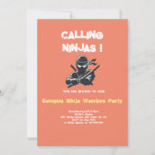 Campus Ninja | Carte d'invitation de Fraternité (Devant)