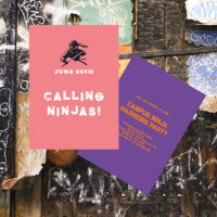 Campus Ninja Fraternité Parties Carte d'invitation