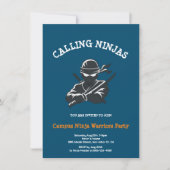 Campus Ninja | uitnodigingskaart voor broederschap Save The Date (Voorkant)