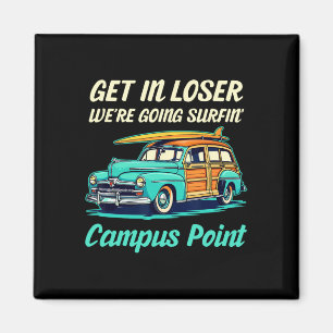 Campus Point Beach California Surf Vrouwen Mannen Magneet