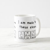 Camren nom de table périodique mug (Devant droit)