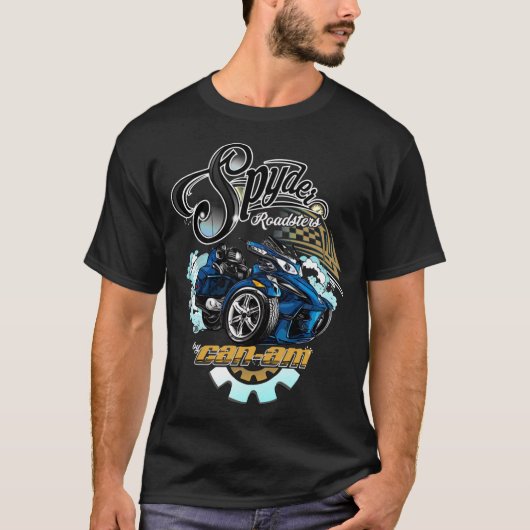 Can-Am Spyder Roadsters Retro Classic T-Shirt (Voorkant)