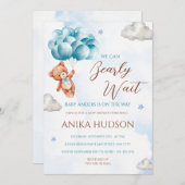 Can Bearly Wait Baby Shower Invitation (Devant / Derrière)
