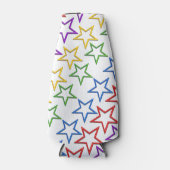 Can/Bottle Cooler - Rijen van gekleurde sterren (Voorkant)