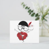 Can-Can dansermeisje Briefkaart (Staand voorkant)