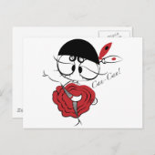 Can-Can dansermeisje Briefkaart (Voorkant / Achterkant)