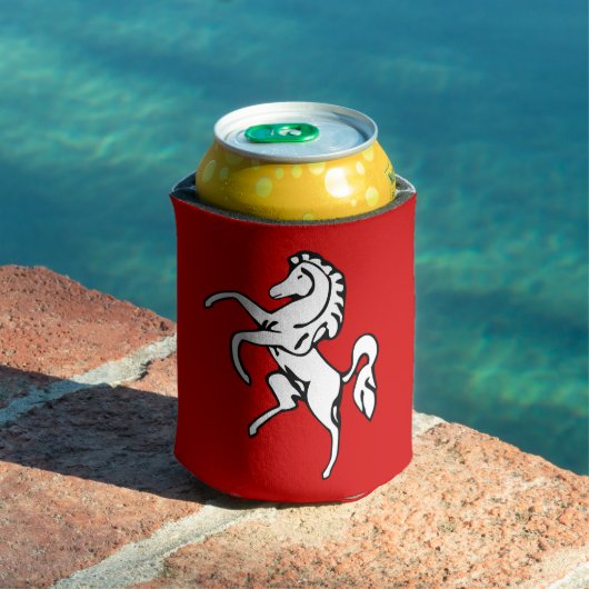 Can Cooler with flag of Kent County, England (Insitu Zwembad)
