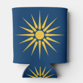 Can Cooler with flag of Macedonia, Greece (Achterkant)