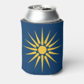 Can Cooler with flag of Macedonia, Greece (Blikje Achterkant)