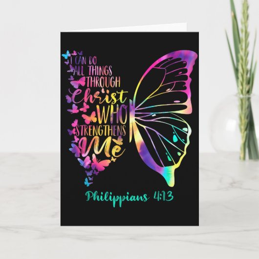 Can Do All Things Through Christ Who Strengthens M Kaart (Voorkant)