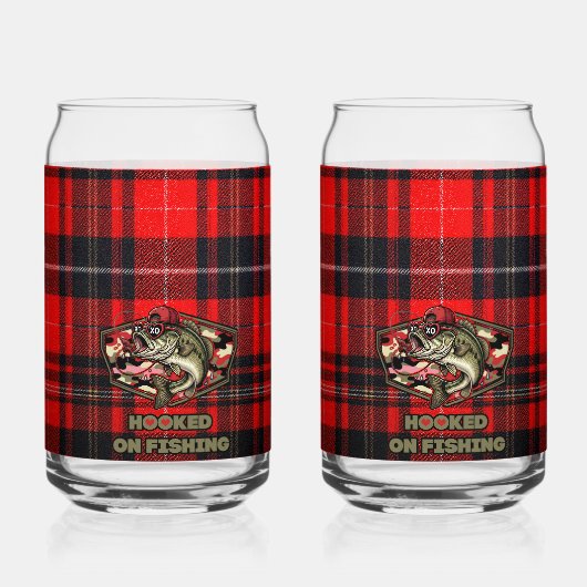 Can glas with a fun fish (Verso)