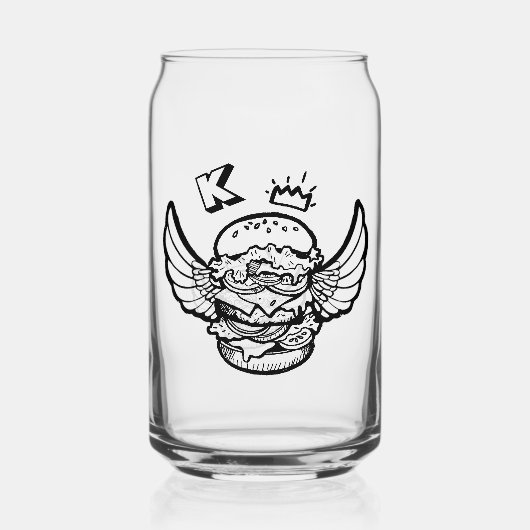 Can Glass avec hamburger. (Recto)