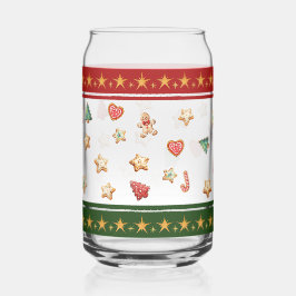Can Glass with Christmas Cookies Blikvorm Glas