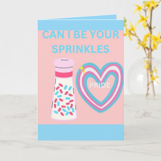 Can i be your sprinkles kaart (Gele Bloem)