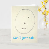 "Can I just ask (artichokes)" #2 (Any) Kaart (Gele Bloem)