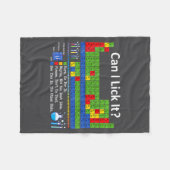 Can I Lick It Periodic Table Chart Science Teacher Fleece Deken (Voorkant (Horizontaal))