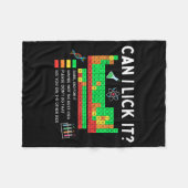 Can I Lick It Periodic Table Chart Science Teacher Fleece Deken (Voorkant (Horizontaal))