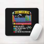 Can I Lick It Periodic Table Funny Science Chemist Muismat (Met muis)