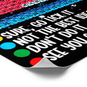 Can I Lick It Periodic Table Funny Science Chemist Poster (Hoek)