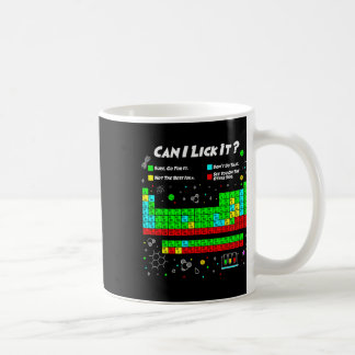Can I Lick It Periodic Table Funny Science Teacher Koffiemok