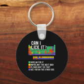 Can I Lick It Periodic Table Funny Science Teacher Sleutelhanger (Voorkant)