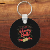 Can Resist My Schweddy Ball Candy Ugly Xmas Appare Sleutelhanger (Voorkant)