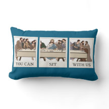 Can Sit With Us Pillow