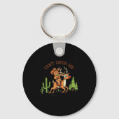 Can’t Catch Me Gingerbread Cowboy Funny Christmas Sleutelhanger (Voorkant)