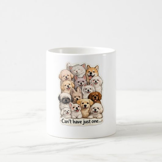 🐶☕ “Can’t Have Just One...” Dog Lover Mug 🐾💖 (Centre)
