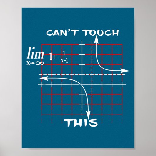 Can T Touch This Equation Math Funny Gift Poster (Voorkant)