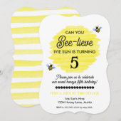 Can You Bee-lieve Bee Birthday Kaart (Voorkant / Achterkant)