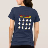 Can you spot the odd man funny Tri-Blend shirt (Achterkant)