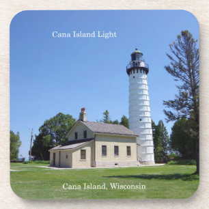Cana Island Light set of 6 plastic onderzetters