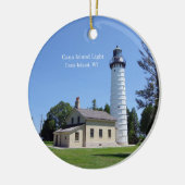 Cana Island Light-versiering Keramisch Ornament (Links)