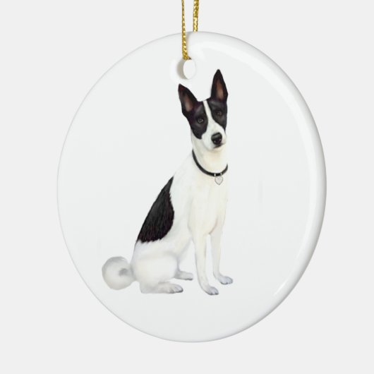 Canaan Dog (A) Keramisch Ornament (Links)