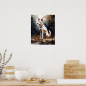 Canaan Dog Art Print Poster (Keuken)