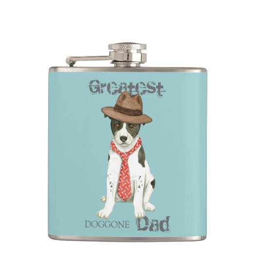 Canaan Dog Dad Flask Heupfles (Voorkant)