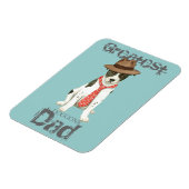 Canaan Dog Dad Magnet Magneet (Linkerzijde)