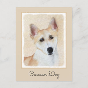 Canaan Dog Painting - Cute Original Dog Art Briefkaart
