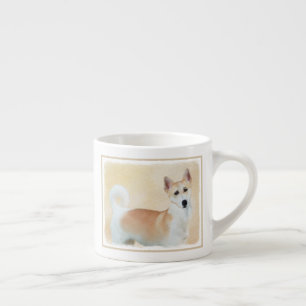 Canaan Dog Painting - Cute Original Dog Art Espresso Kop