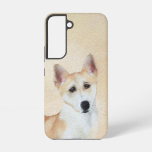 Canaan Dog Painting - Cute Original Dog Art Samsung Galaxy Hoesje