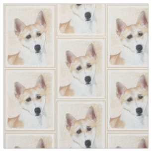 Canaan Dog Painting - Cute Original Dog Art Stof
