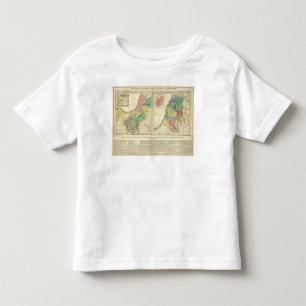 Canaan - Israel Atlas Map Kinder Shirts