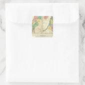 Canaan - Israel Atlas Map Vierkante Sticker (Tas)