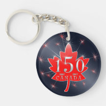 Canada 150 herdenkingsmakreel en vuurwerk