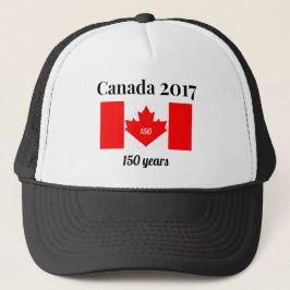 Canada 150 in 2017 Heart Flag Trucker Pet