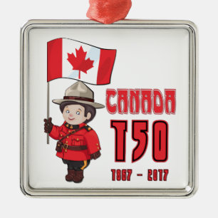 Canada 150 jaar Jubileum Metalen Ornament