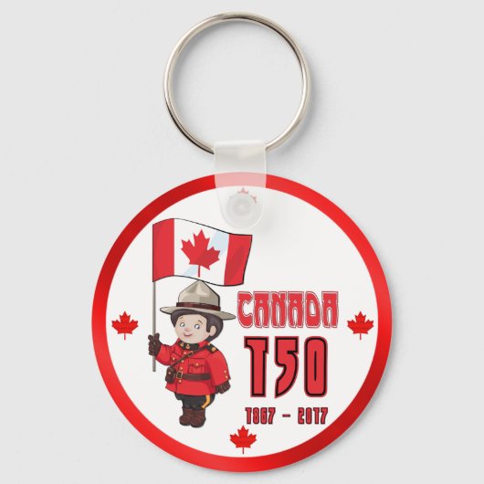 Canada 150 jaar Jubileum Sleutelhanger (Voorkant)